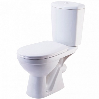 Унитаз-компакт Комфорт белый косой выпуск Rosa (КСФ)