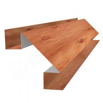 Угол сложный 40*20*20*75 SteelArt  Золотой орех наружный