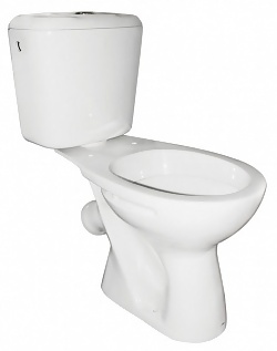 Унитаз-компакт Камелия нижний подвод (арматура, сиденье)