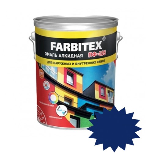 Эмаль Farbitex ПФ-115 5 кг