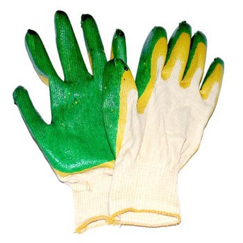 Перчатки х/б, одинарный облив, 13 кл.