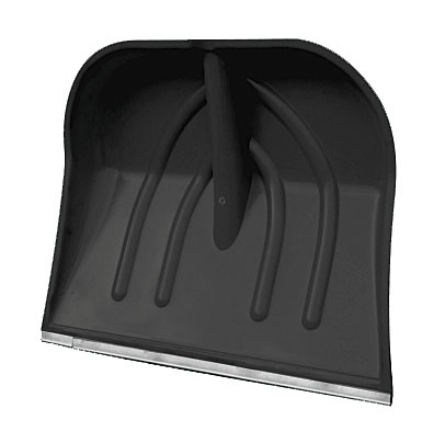 Лопата снегоуб. пласт., с алюм. планкой, б/черенка, 410*460мм