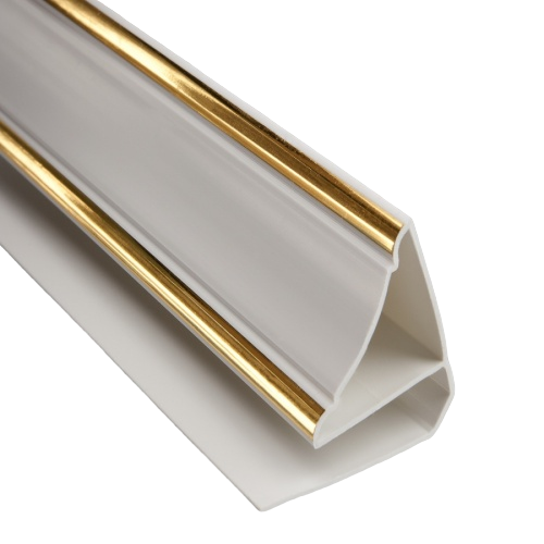 Плинтус потолочный ПВХ 3,0  золото