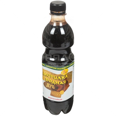 Морилка водная влагостойкая (12) 0,5 л пл/бут, дуб