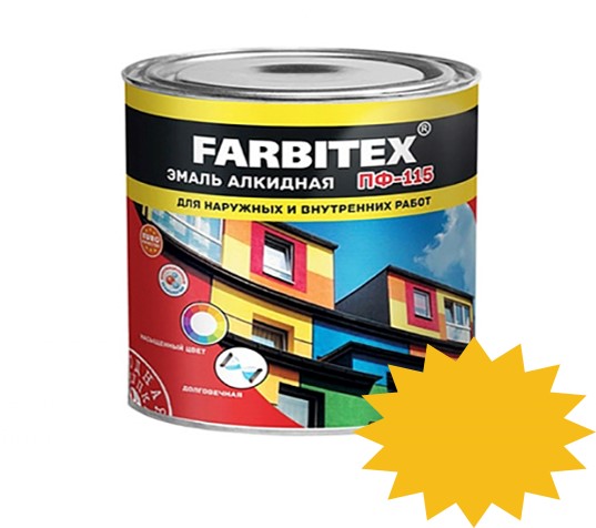 Эмаль Farbitex ПФ-115 2,7 кг
