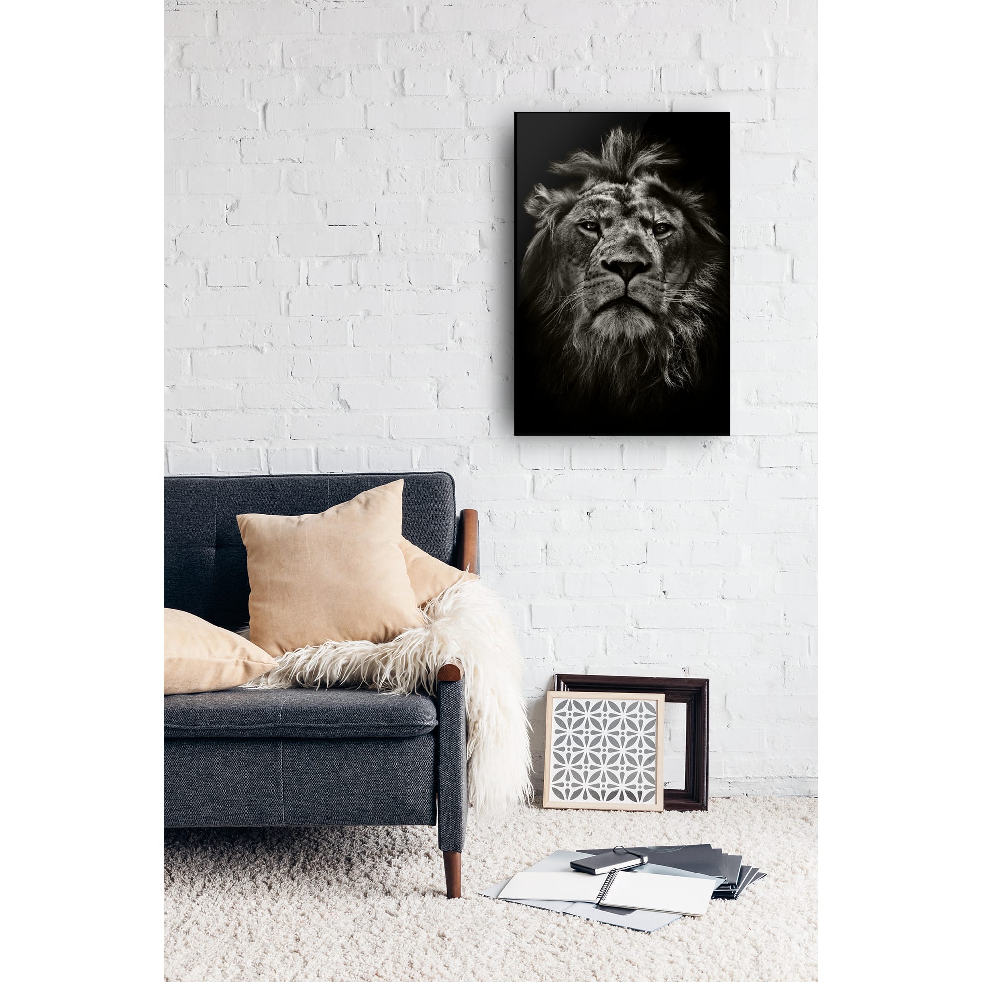 Картина на стекле Лев в Леруа Мерлен