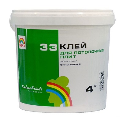 Клей Радуга для потолочной плитки 4 кг