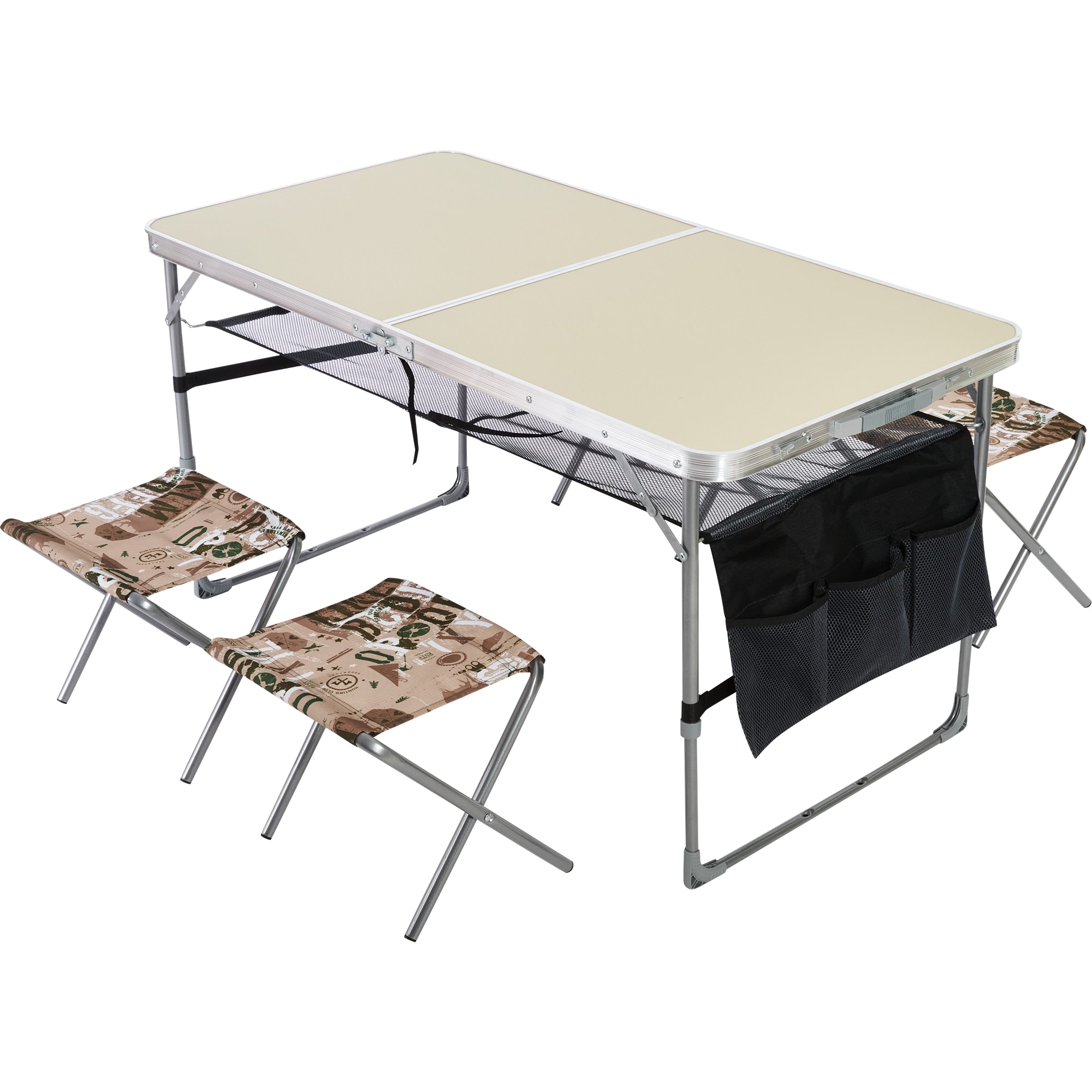 Набор: стол складной + 4 стула дачных складных (ССТ-к3)