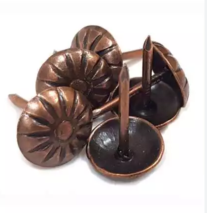Гвозди декоративные 15 мм медь Цветок (60 шт)