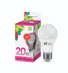 Лампа светодиодная LED A60 standart Е27 20Вт 230В 3000К 1600Лм, Asd