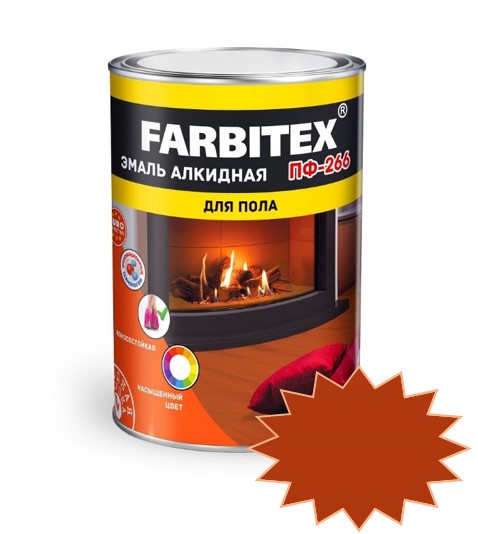 Эмаль Farbitex ПФ-266 0,8 кг