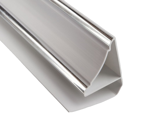 Плинтус потолочный ПВХ 3,0  хром