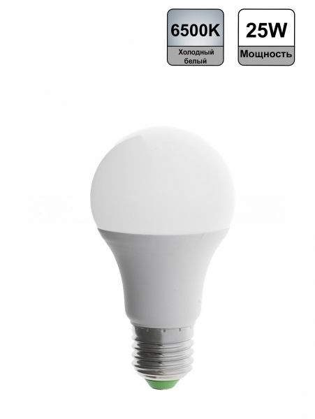 Лампа светодиодная LED-A65-VC Е27 25Вт 6500К 2250 Лм, In Home
