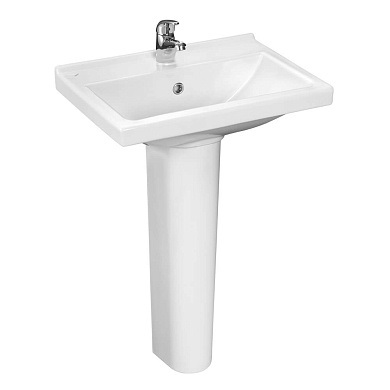 Умывальник Визит + пьедестал Визит с переливом белый Santeri (Воротынск)