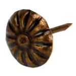 Гвозди декоративные 15мм бронза Цветок (60шт)