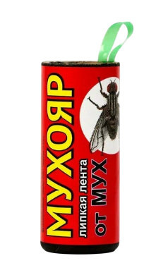 Лента липкая Мухояр (ВХ),блок 100шт/б