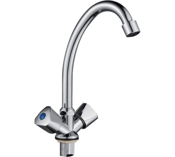 Смеситель для кухни моно с высоким изливом креп.гайка G096010 Ronda Gota Rocio 2шт/уп