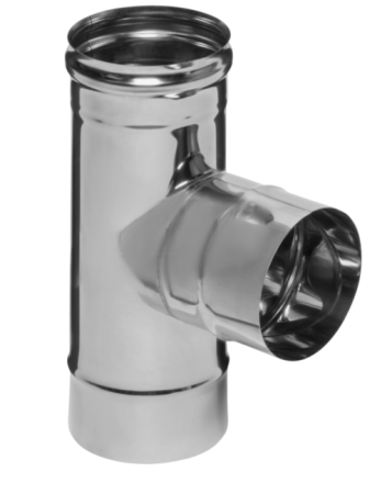 Тройник угол 90 нержавеющий (430/0,5мм) Феррум d 120