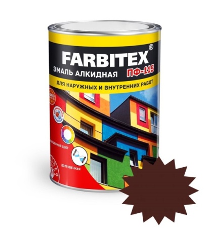 Эмаль Farbitex ПФ-115 0,8 кг
