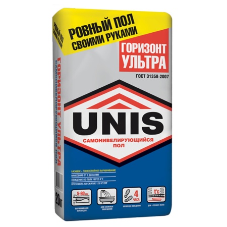 Пол самонивелирующийся Юнис Горизонт УЛЬТРА 23кг