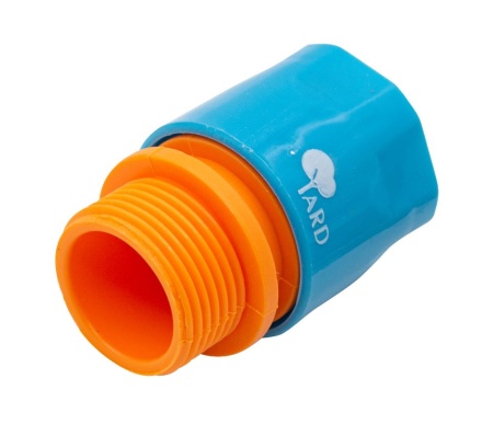 Соединитель быстросъемный, д/шланга пластиковый, внеш. резьба, 3/4