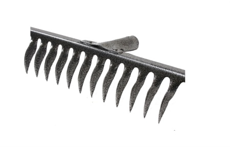 Грабли клепанные с витым зубом 12-зубые, рельсовая сталь, б/ч