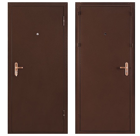 Дверь мет. Профи PRO Мет/Мет/Антик медь 2060*860 Правая