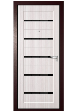 Дверь мет. GOOD LITE 1 Антик медь/Ясень белый 960 Правая