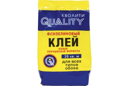 Клей обойный Кволити Флизелин 200 гр. (пакет) /30/