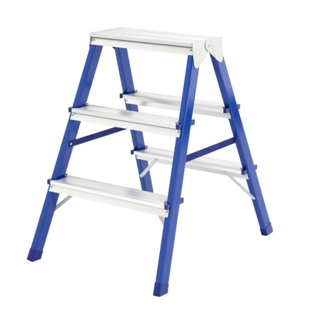 Стремянка двусторонняя 3ст., стальная, Сибртех