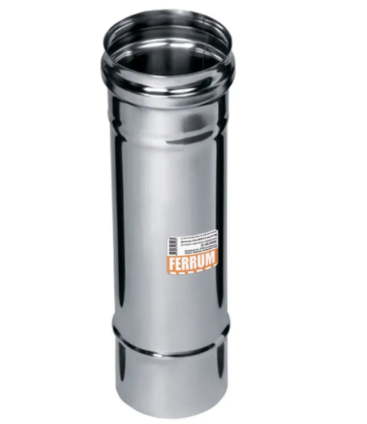 Труба моно L=0,25 нержавеющий (430/0,8мм) Феррум d 120