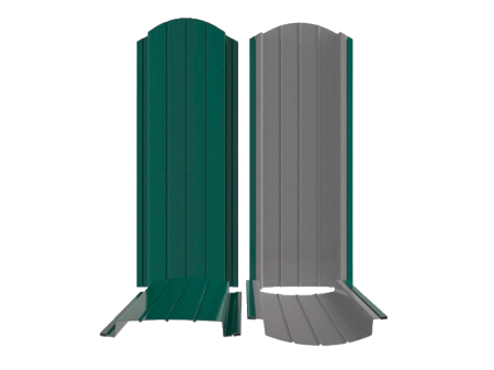 Штакетник Ш19 ЭЛЛИПС 0,50 RAL 6005 зеленый мох