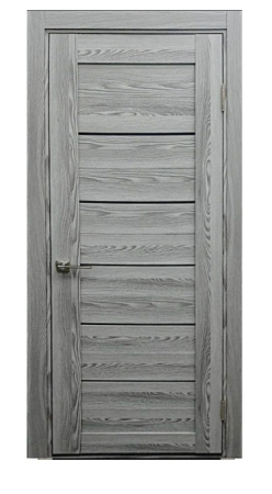 Дверь GL Atum X5 Grey Smoke 700 Левая с порогом