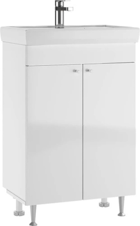 Тумба Айсберг 60 Белая (2 двери) под умывальник Томь 60