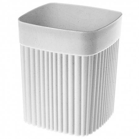 Стакан д/ванной 0,65л Velvet, пластик, св.-серый, Econova/Бытпласт