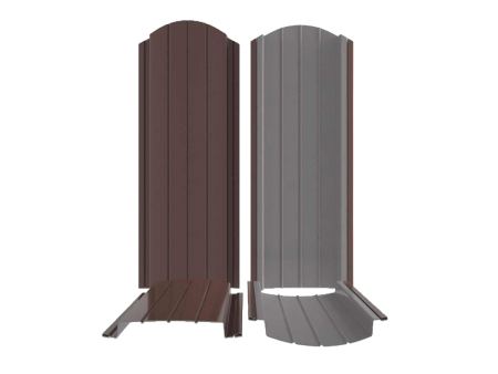 Штакетник Ш19 ЭЛЛИПС РАДИУС 0,50 RAL8017 шоколад