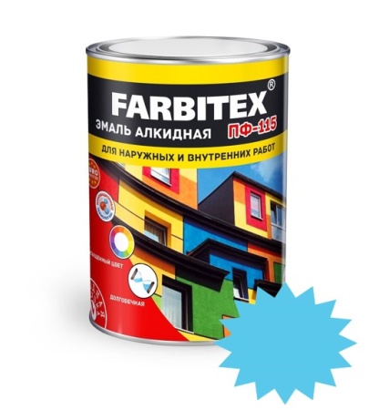 Эмаль Farbitex ПФ-115 0,8 кг