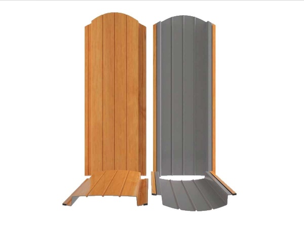 Штакетник Ш19 Эллипс Радиус 0,50 RAL Золотой орех