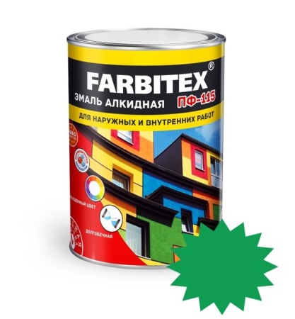 Эмаль Farbitex ПФ-115 0,8 кг