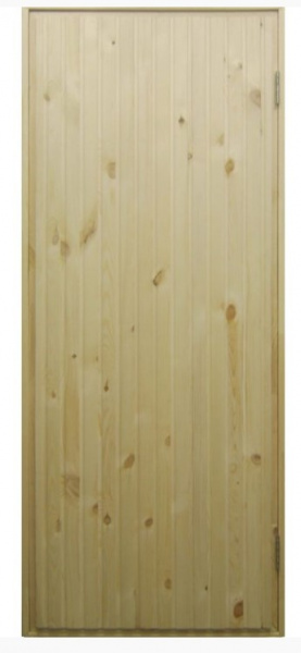 Дверь из сосны входная 186х86 утепленная 