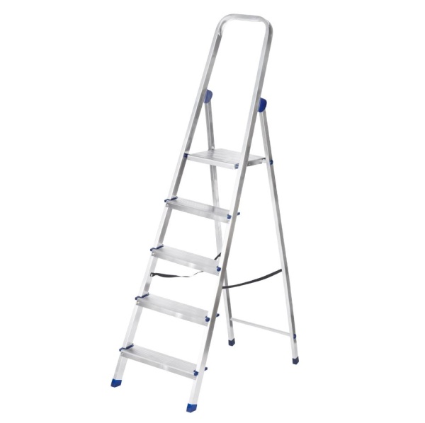 Стремянка алюминиевая, 5 ступеней