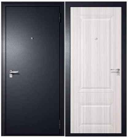 Дверь мет. GOOD LITE 2 Антик cеребро/Ясень белый 860 Левая 