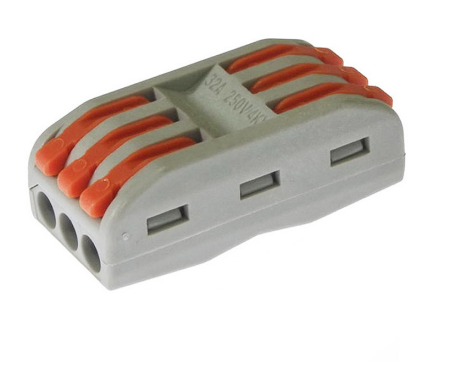 Клемма 3-х контактная  WAGO проходная