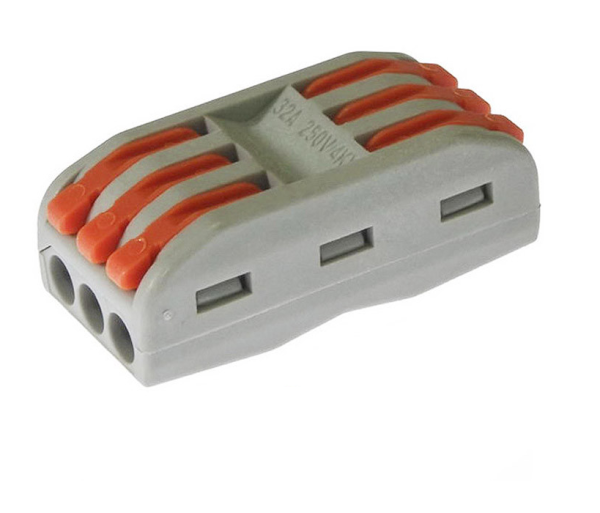 Клемма 3-х контактная  WAGO проходная