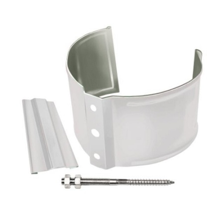 Хомут трубы Д-100мм RAL 9003 белый