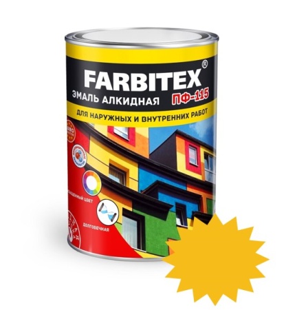 Эмаль Farbitex ПФ-115 0,8 кг