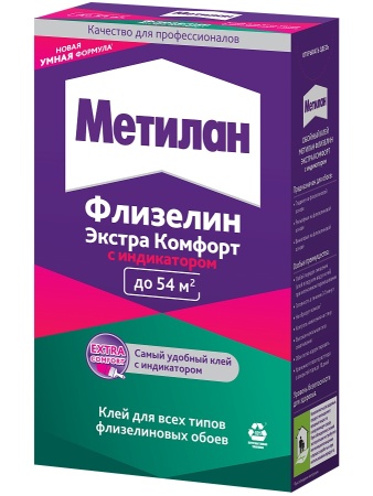 Клей обойный Метилан Флизелин Экстра Комфорт с индикатором 500 гр.