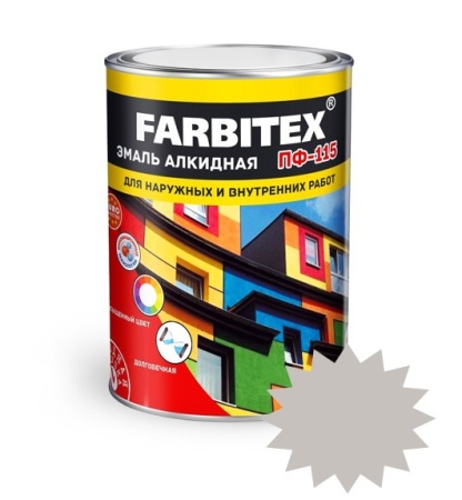 Эмаль Farbitex ПФ-115 0,8 кг