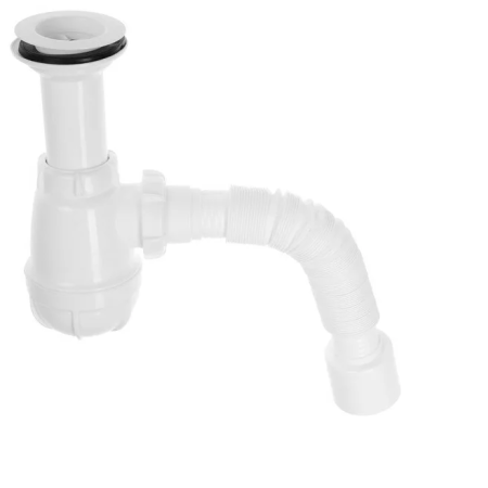 Сифон 1 1/2*40 с гофрой 40*50 Aquant PB0510 (литой выпуск) аналог С0510