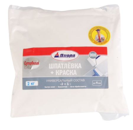Шпатлевка+краска Диола 008 2 кг (мешок)